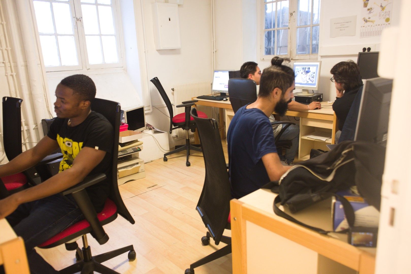 Salle de sociabilité numérique à la Maison de Medicens 2017